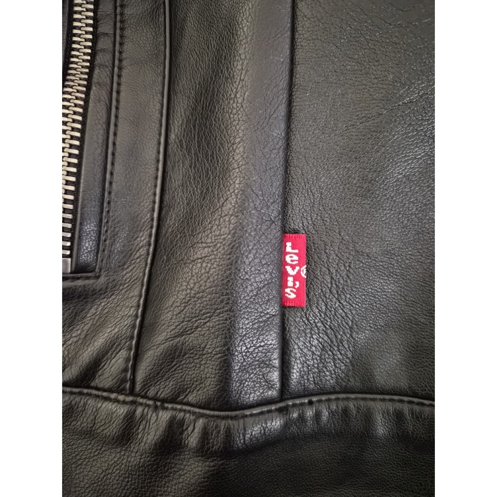 Levi's Women's Faux Leather Motocross Racer Jacket - XSmall New Without Tag - Picture 10 of 13